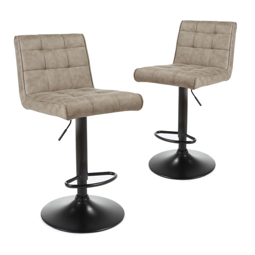 Keys Road Designs Monza Upholstered Adjustable Barstools Temple